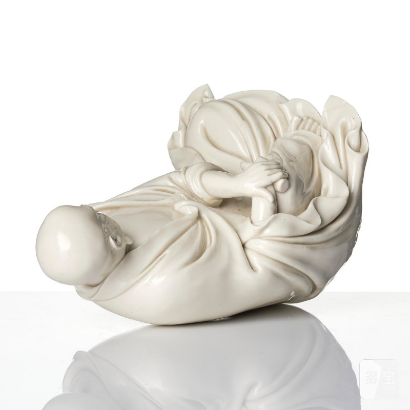 A blanc de Chine seated figure of Bodhidharma, - 图8